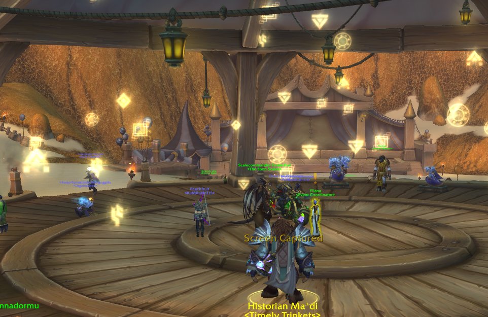 I haven't seen this before. The glyphs fly up from ground and disappear above the pavilion. Happened several times now, then stops. Maybe one of the secrets is being turned in?