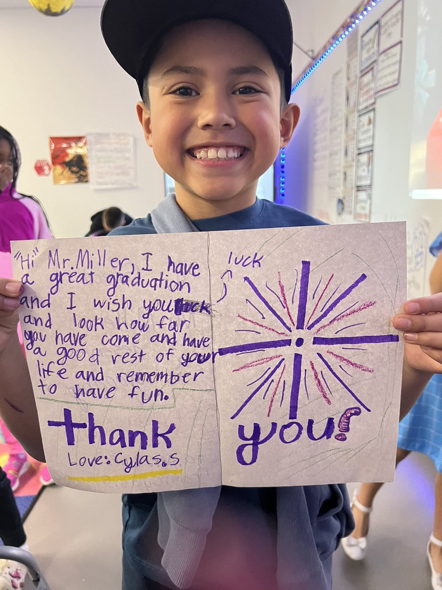 Rodriguezpri3's tweet photo. Our last day with Mr. Miller (our sped student teacher) @DMolina_2nd 
We’re all thankful for our time with him! https://t.co/bzj0077MxE