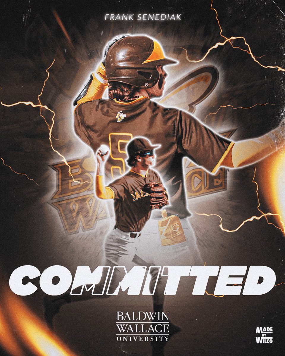 Frank Senediak (@franksenediak11) on Twitter photo Excited to announce my commitment to continue my academic and athletic career at Baldwin Wallace University! Thank you to my family and coaches for all the support and thanks to all the coaches at Baldwin Wallace for the opportunity. Go Yellow Jackets! 🐝 🐝
<a href="/BHarrisonBW/">Brian Harrison</a> Excited to announce my commitment to continue my academic and athletic career at Baldwin Wallace University! Thank you to my family and coaches for all the support and thanks to all the coaches at Baldwin Wallace for the opportunity. Go Yellow Jackets! 🐝 🐝
<a href="/BHarrisonBW/">Brian Harrison</a>