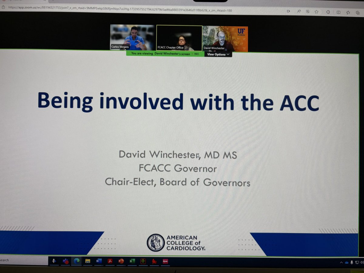 CarlosVergaraMD's tweet photo. Today was the last lecture of the @FloridaACC #FITLeadership Academy. We finished with incredible advice from @drdavemd based on his personal story and experiences on how to get involved with @ACCinTouch . Thank you to all the participants and faculty, 10 months of fantastic learning. Hopefully, more things to come in the future! @russcolombomd @RheaSancassani @BrianShapiroMD @aelsab @Bravo__MD @DrDapo @CarlosAlfonsoMD @WICACTion