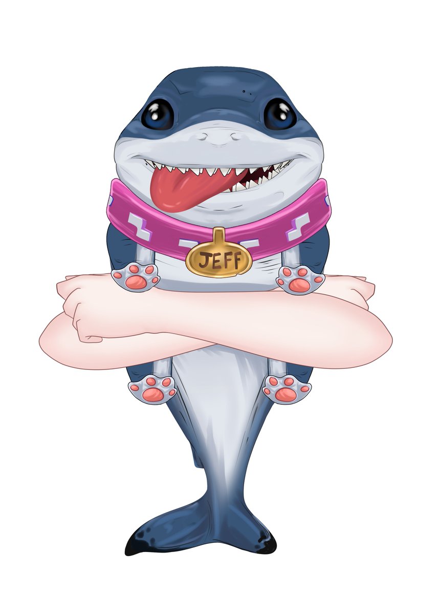 Download these #jeffthelandshark pngs to add to your vtuber! (feel