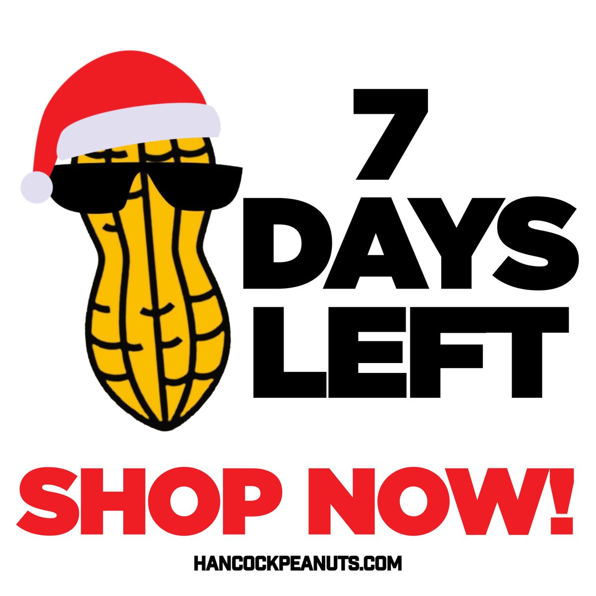 HancockPeanuts's tweet photo. We're reeling in ole' Santa Claus pretty quickly. 

USPS guarantees on-time delivery for all shipments that go out by December 18th, so place those orders soon. 🌲🍫🥜

https://t.co/BKnPGByHQj 

#christmasshopping #hancockpeanuts #peanuts #PracticalGifts #MadeInUSA https://t.co/fziiZfbPoO