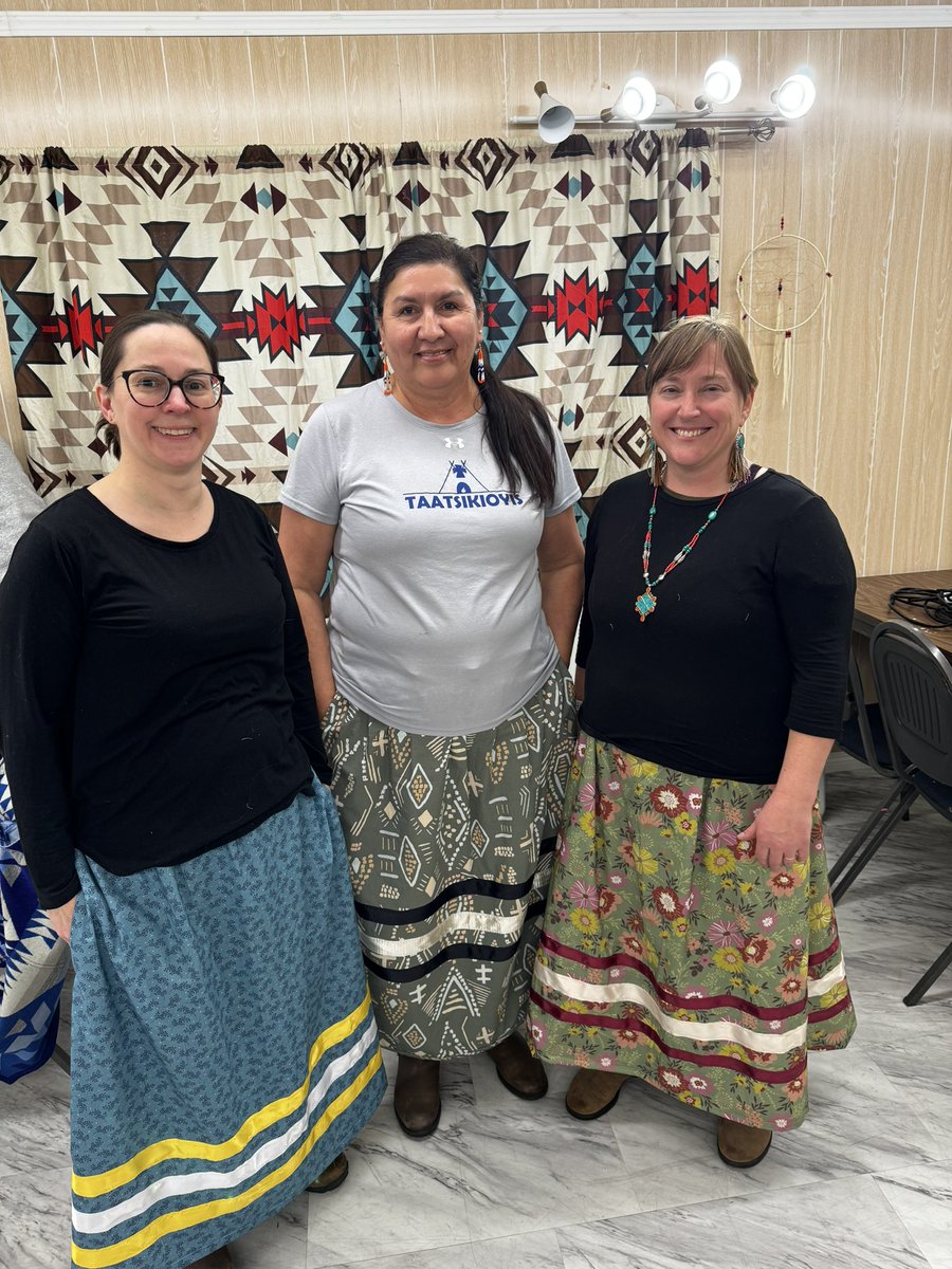 foxedesigns's tweet photo. I had a great time teaching ribbon skirt making to an awesome group of Holy Spirit School Division staff! Thank you to @kirkvolds for inviting me to the “Learn, Build &amp; Go”! https://t.co/RUd4Ga2dNu