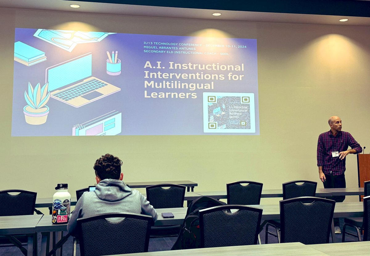 miss_toub's tweet photo. 🤖ESTC 2024 was full of amazing AI sessions! Loved learning about AI for multilingual learners and how @magicschoolai can save teachers time!!! @adeelorama
@IU13EdTech @IU13
#iu13estc #iu13edtech https://t.co/QDD7d5h6R0