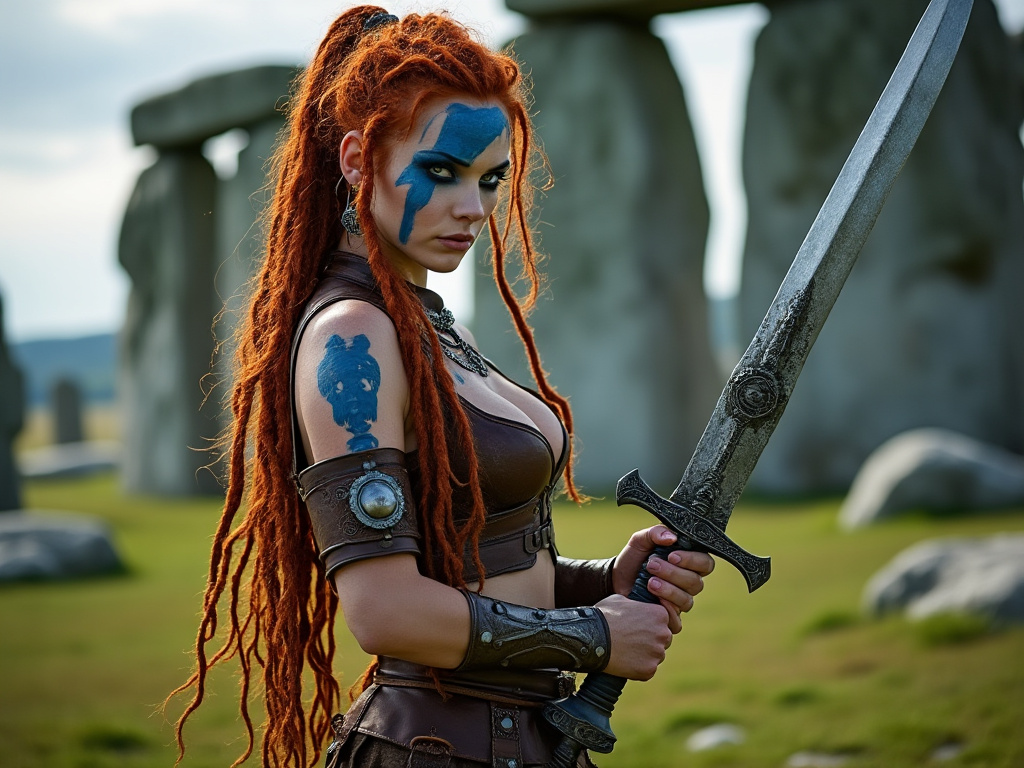 47zombiekittens's tweet photo. for the queen  
#Grok2images #pinupart #boadicea #barbarian #brittania  #rome #romanempire #celtic #fantasyart #SPQR https://t.co/nKgRnTBOhP