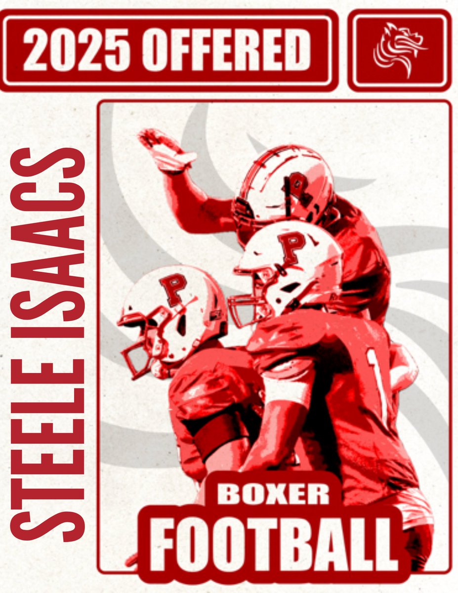 Steele Isaacs (@steele_ice1204) on Twitter photo After a great phonecall with <a href="/Coach_Gilgan/">Lukkes Gilgan</a>
I am honored to be offered to play for <a href="/Boxer_Football/">Pacific Football</a> 🔴🔵 Go Boxers!
<a href="/SumnerFootball/">Home of the Spartans</a>
<a href="/NickFarman55/">Nick Farman M.S.</a>
<a href="/BrandonHuffman/">Brandon Huffman</a> After a great phonecall with <a href="/Coach_Gilgan/">Lukkes Gilgan</a>
I am honored to be offered to play for <a href="/Boxer_Football/">Pacific Football</a> 🔴🔵 Go Boxers!
<a href="/SumnerFootball/">Home of the Spartans</a>
<a href="/NickFarman55/">Nick Farman M.S.</a>
<a href="/BrandonHuffman/">Brandon Huffman</a>