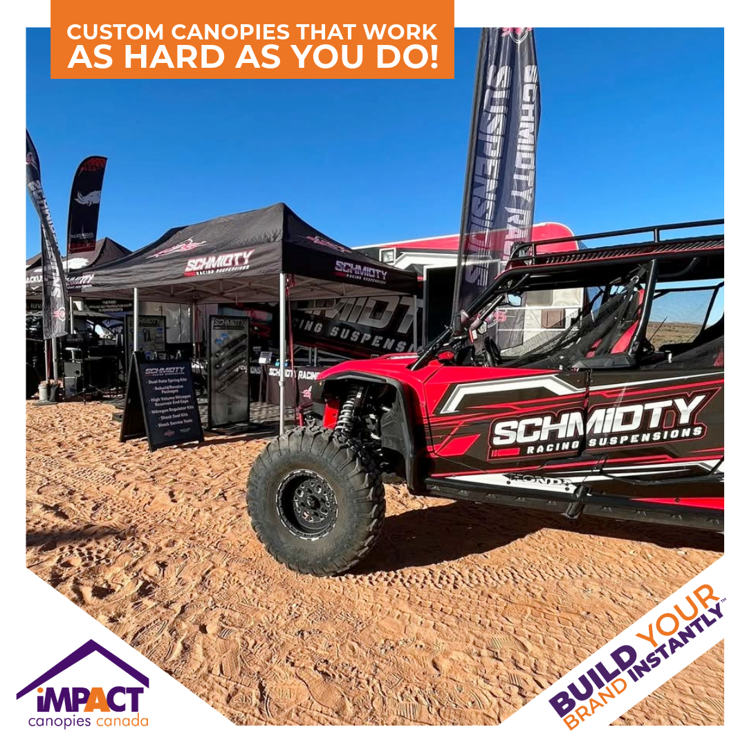 Contact us today to get your custom canopy! 📞

<a href="/SchmidtyRacing/">Schmidty Racing</a>

#ImpactCanopy #ImpactCanopiesCA #CustomCanopy #TableCover #CanopySolutions #CanopyGoals #CustomPrint #Suspension #Schmidty #Racing