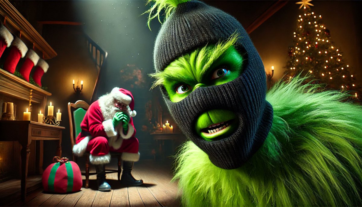 No $GRINCH no Christmas.
I’m not letting Santa go.