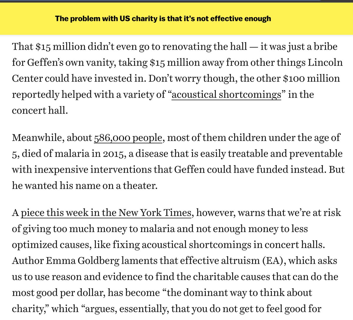 Kamau (@kamaumaumau) on Twitter photo great piece from <a href="/dylanmatt/">dylan matthews 🔸</a> on the truth about effective altruism in US philanthropy: we actually need a lot more of it great piece from <a href="/dylanmatt/">dylan matthews 🔸</a> on the truth about effective altruism in US philanthropy: we actually need a lot more of it