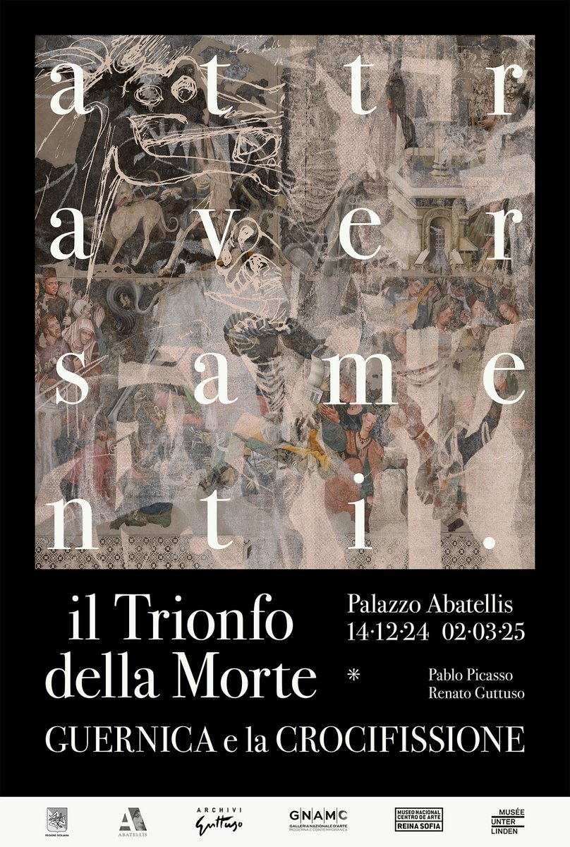 marco carapezza 🇪🇺 (@mcarapezza1) on Twitter photo Sabato 14 a Palermo <a href="/PAbatellis/">Palazzo Abatellis</a> in mostra tre capolavori sul tema della morte: Il Trionfo della Morte (sec. XV), #Guernica di #Picasso (l'arazzo realizzato nel 1955 dal pittore)<a href="/MUnterlinden/">Musée Unterlinden</a>, uno studio per Guernica (<a href="/museoreinasofia/">Museo Reina Sofía</a>) e La #Crocifissione di #Guttuso (<a href="/LAGNroma/">Galleria Nazionale d'Arte Moderna e Contemporanea</a>). Sabato 14 a Palermo <a href="/PAbatellis/">Palazzo Abatellis</a> in mostra tre capolavori sul tema della morte: Il Trionfo della Morte (sec. XV), #Guernica di #Picasso (l'arazzo realizzato nel 1955 dal pittore)<a href="/MUnterlinden/">Musée Unterlinden</a>, uno studio per Guernica (<a href="/museoreinasofia/">Museo Reina Sofía</a>) e La #Crocifissione di #Guttuso (<a href="/LAGNroma/">Galleria Nazionale d'Arte Moderna e Contemporanea</a>).