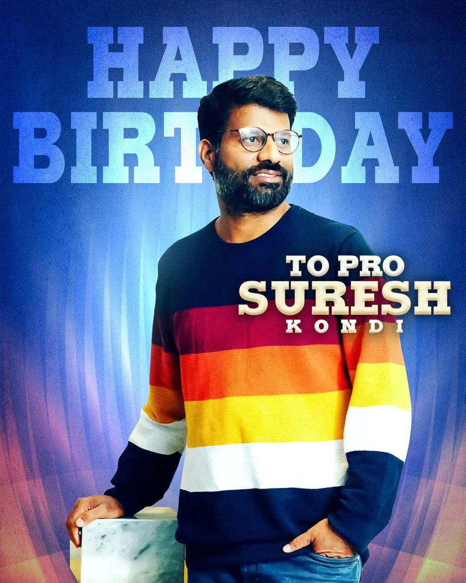 GK Media (@gkcinemapro) on Twitter photo Wishing the most successful PRO <a href="/SureshPRO_/">Suresh PRO</a> a very Happy Birthday 🎉❤️🔥
Wishing you a blockbuster year ahead🤩
#HBDSureshKondeti Wishing the most successful PRO <a href="/SureshPRO_/">Suresh PRO</a> a very Happy Birthday 🎉❤️🔥
Wishing you a blockbuster year ahead🤩
#HBDSureshKondeti