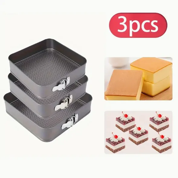 CrazySalesAus's tweet image. 3pcs Square Cake Pan Non-Stick Baking  Mold Removable Bottom Oven Tools Kitchen Accessories
Now: $19.99 bit.ly/3VxhgPG
#cakepan #cakemaking #bakingcakes #bakerylife #dinnerparty #oven