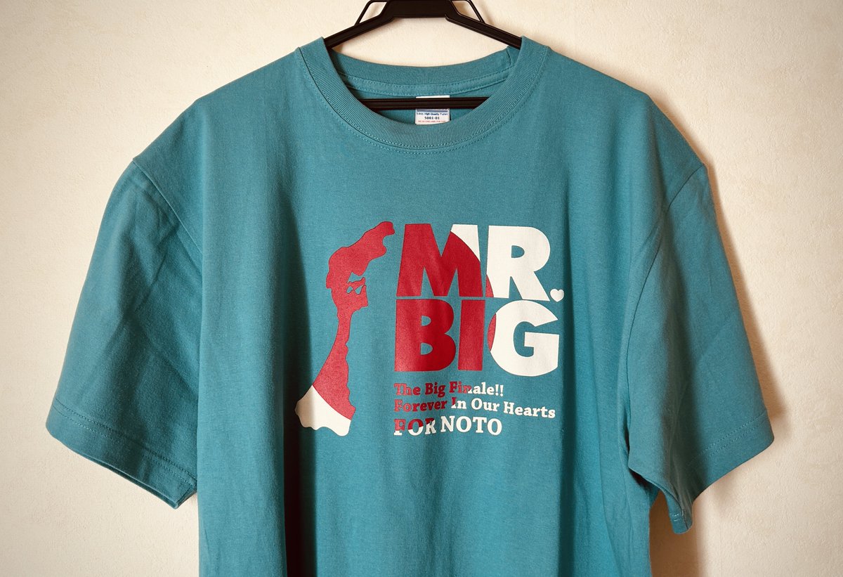 MR.BIGの能登チャリティーTシャツ
届いた！