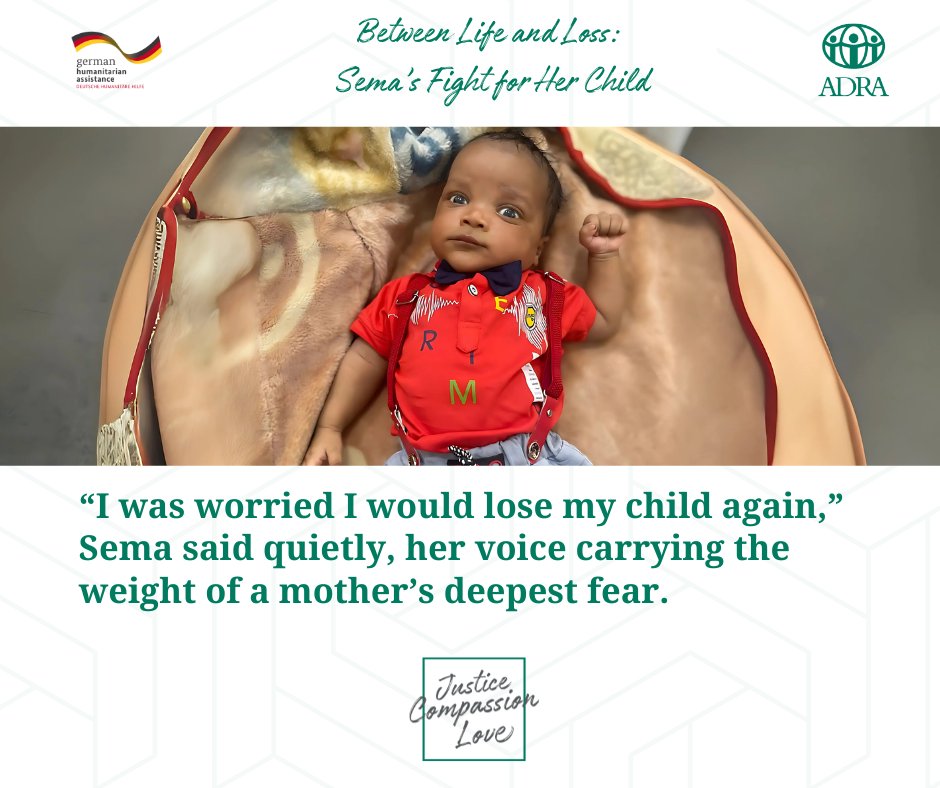 ADRA Yemen (@adrayemen) on Twitter photo “I was terrified I’d lose my child again,” Sema said in Jaar, #Yemen. With ADRA Yemen's YEMA II project, funded by <a href="/GermanyDiplo/">GermanForeignOffice</a>, she got the care she needed to safely welcome her newborn. Her story shows the strength behind every life saved.
#MaternalHealth #HumanitarianAid 🤱❤️ “I was terrified I’d lose my child again,” Sema said in Jaar, #Yemen. With ADRA Yemen's YEMA II project, funded by <a href="/GermanyDiplo/">GermanForeignOffice</a>, she got the care she needed to safely welcome her newborn. Her story shows the strength behind every life saved.
#MaternalHealth #HumanitarianAid 🤱❤️