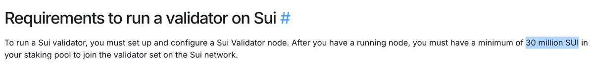 nobody can run a Sui validator