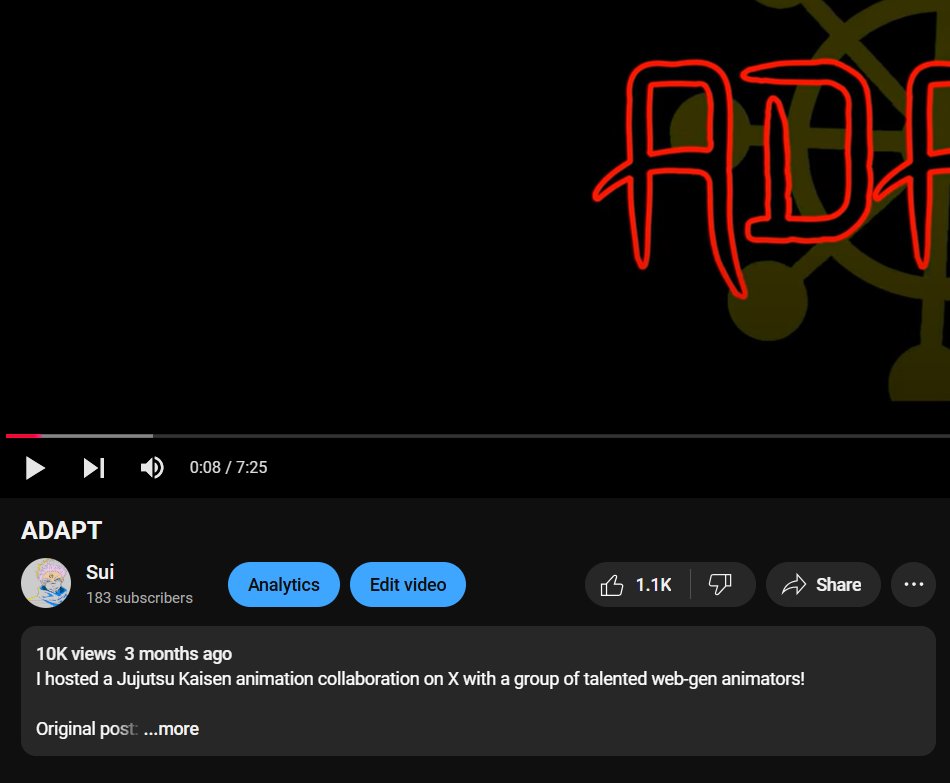 The ADAPT #JJK collab has reached 10k. YAAAY!!!
🎉