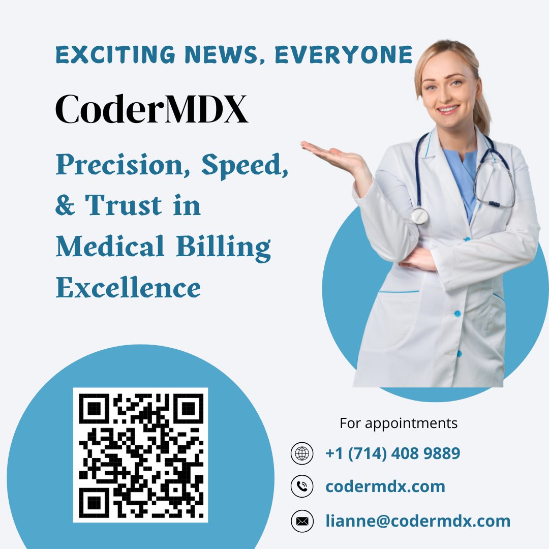 codermdx25's tweet photo. Thrilled to announce the launch of https://t.co/zJKU90eJwd 
With its cutting-edge technology, #CoderMDX guarantees unparalleled precision, lightning-fast speed, and utmost trust in achieving #billingexcellence. 
#PrecisionCoding #SpeedySolutions #TrustedTechnology #ExcitingNews https://t.co/sKONRKlcBA