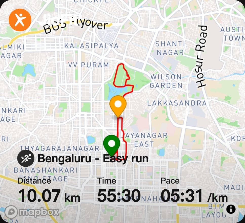 suneelkoyi's tweet image. Down week after 3 intense weeks of training! Cutting back to ~60km this week, focusing on recovery, lighter workouts, cross-training and extra sleep to recharge. Rest is just as important as the grind. 
#running
#recoveryweek
#marathontraining
@jiofitofficial