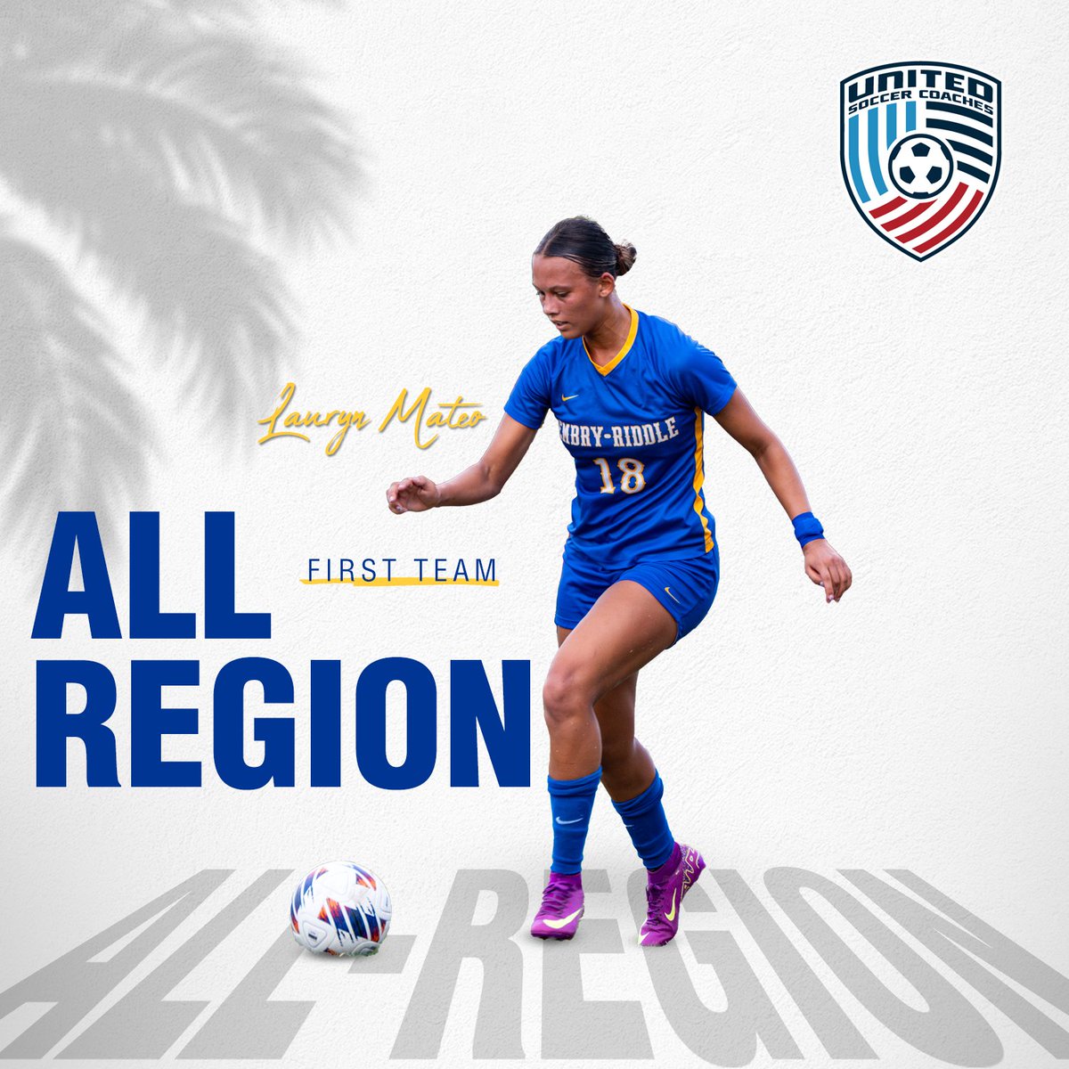 Congrats to Lauryn Mateo, Grace Foyer and Olivia Gallo on being named to the <a href="/UnitedCoaches/">United Soccer Coaches</a>  All-South Region Team!