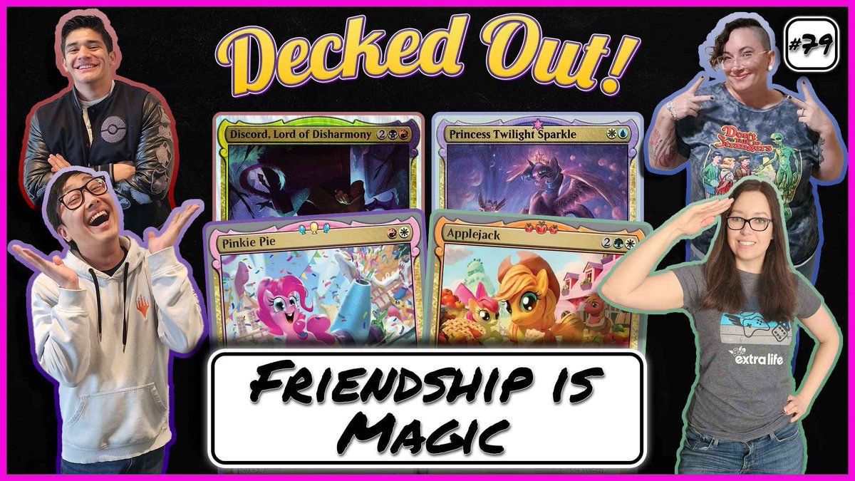 Decked Out Commander (@deckedoutedh) on Twitter photo New Episode!🥳
Is friendship really Magic? Join us as our players find out!
Special Guests: <a href="/QueenoCardboard/">Beth Duff - Queen of Cardboard</a> <a href="/SenpapiGabe/">Senpapi Gabe</a>
➡️youtu.be/9J8C7PEER0I New Episode!🥳
Is friendship really Magic? Join us as our players find out!
Special Guests: <a href="/QueenoCardboard/">Beth Duff - Queen of Cardboard</a> <a href="/SenpapiGabe/">Senpapi Gabe</a>
➡️youtu.be/9J8C7PEER0I
