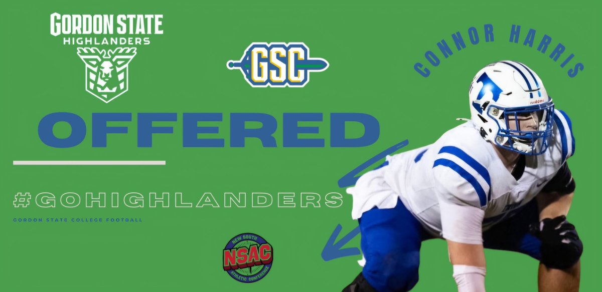 Connor Harris (@connorharris75) on Twitter photo Blessed to receive my first offer from <a href="/Gscfootball1/">Gordon State College Football</a>. After a talk with <a href="/QuisenberryOmar/">Omar ( Coach Quiz) Quisenberry</a> @cwithaclipp 
<a href="/CoachJaSanders/">Jake Sanders</a> <a href="/CoachPatrick478/">Sean Patrick</a> 
<a href="/TrionFootball1/">Trion Football</a> Blessed to receive my first offer from <a href="/Gscfootball1/">Gordon State College Football</a>. After a talk with <a href="/QuisenberryOmar/">Omar ( Coach Quiz) Quisenberry</a> @cwithaclipp 
<a href="/CoachJaSanders/">Jake Sanders</a> <a href="/CoachPatrick478/">Sean Patrick</a> 
<a href="/TrionFootball1/">Trion Football</a>