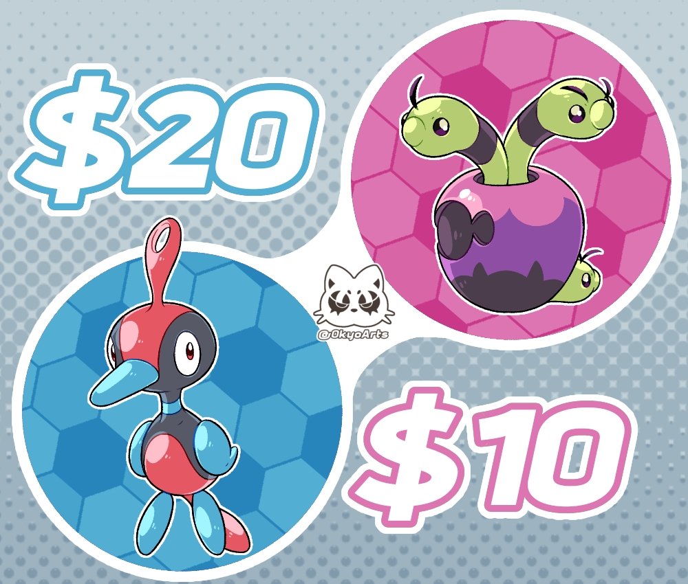 OkyoArts's tweet photo. We're already in the month of Christmas Eve! Here are some of the designs I made for Faketober, in case anyone wants to buy them, thank you very much for your attention! 🤍🤍🤍
#pokemon #fakemon #art #comissionsopen https://t.co/aKMod5od3w