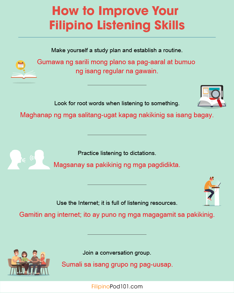 FilipinoPod101's tweet image. Any tips to improve Filipino skills faster? Comment below! 💡 PS: Learn Filipino with the best FREE online resources, just click here bit.ly/49valfV

#ImproveInFilipino #LanguageTips #FilipinoVocab #FilipinoLesson