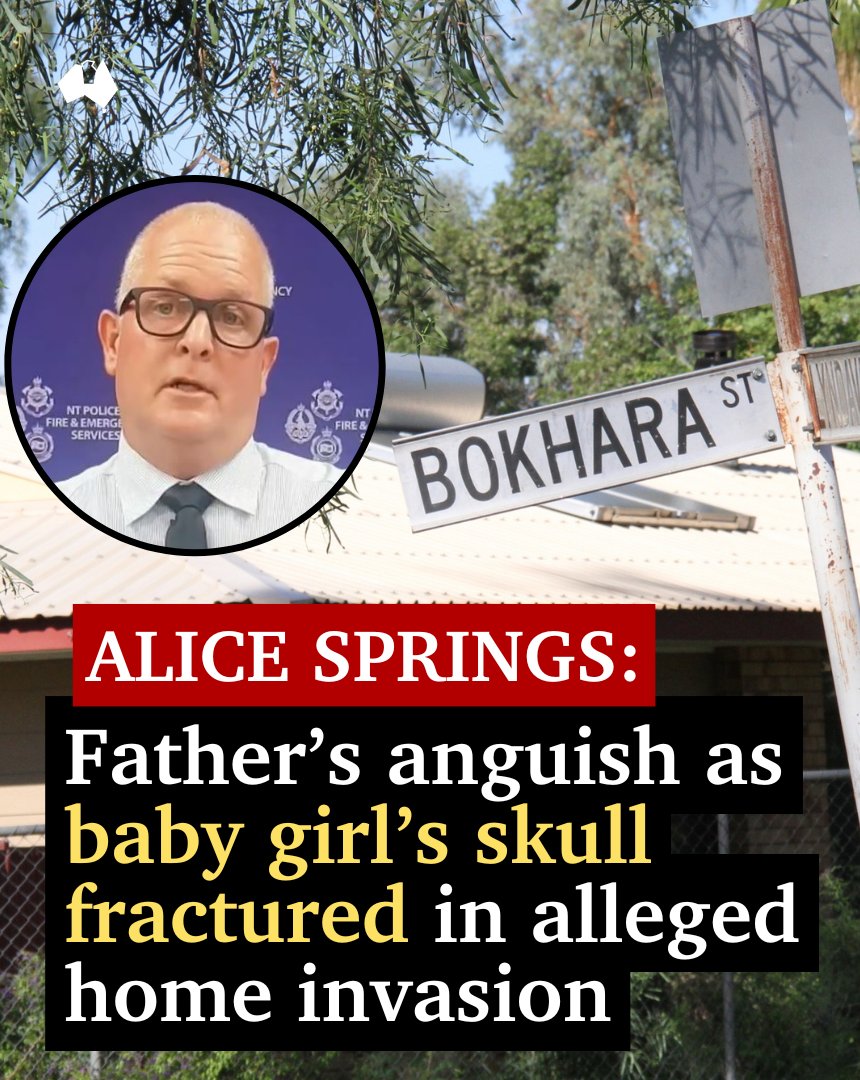 ALICE SPRINGS: The father of a two-month-old baby girl whose skull was fractured in an alleged home invasion has shared the first details of his daughter’s condition in the wake of the horror incident. 📍LATEST: bit.ly/3Zy5YvH