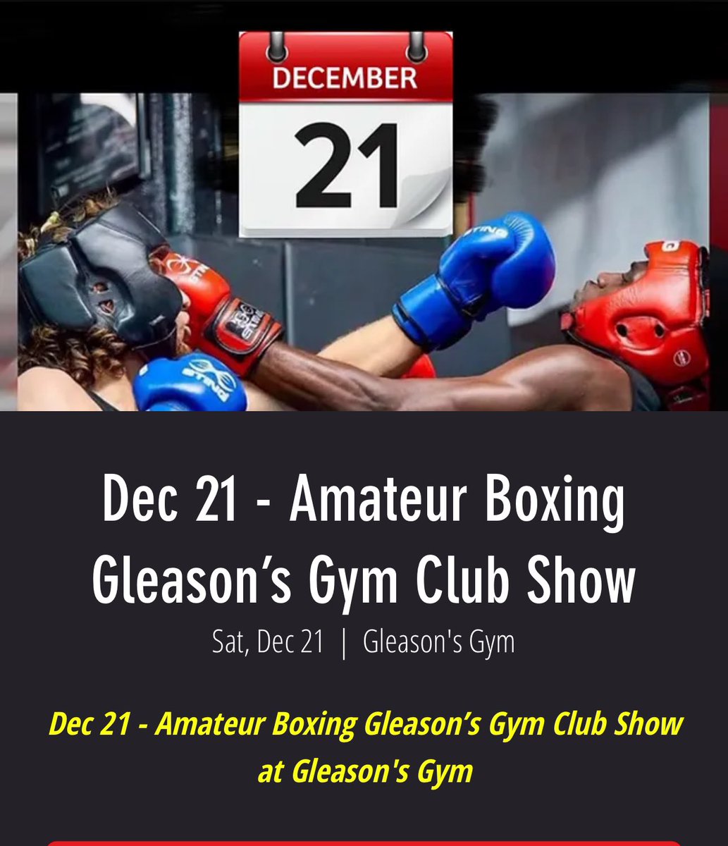 Gleason's Gym Inc. tweet media