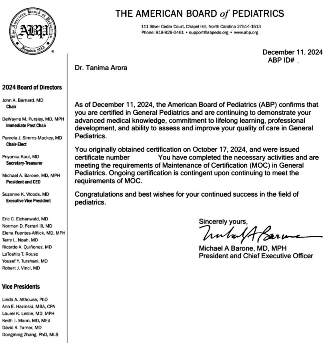 tanima_arora's tweet image. Officially a board certified #Pediatrician! 🎉

Grateful for everyone’s support along this journey, and especially grateful to all of my patients who continue to teach me everyday!