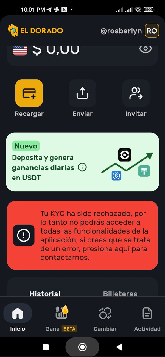 kprichos02's tweet photo. @eldoradoio no logra realizar la confirmación de mi cuenta alguien me puede ayudar https://t.co/g2JnAOjkoE