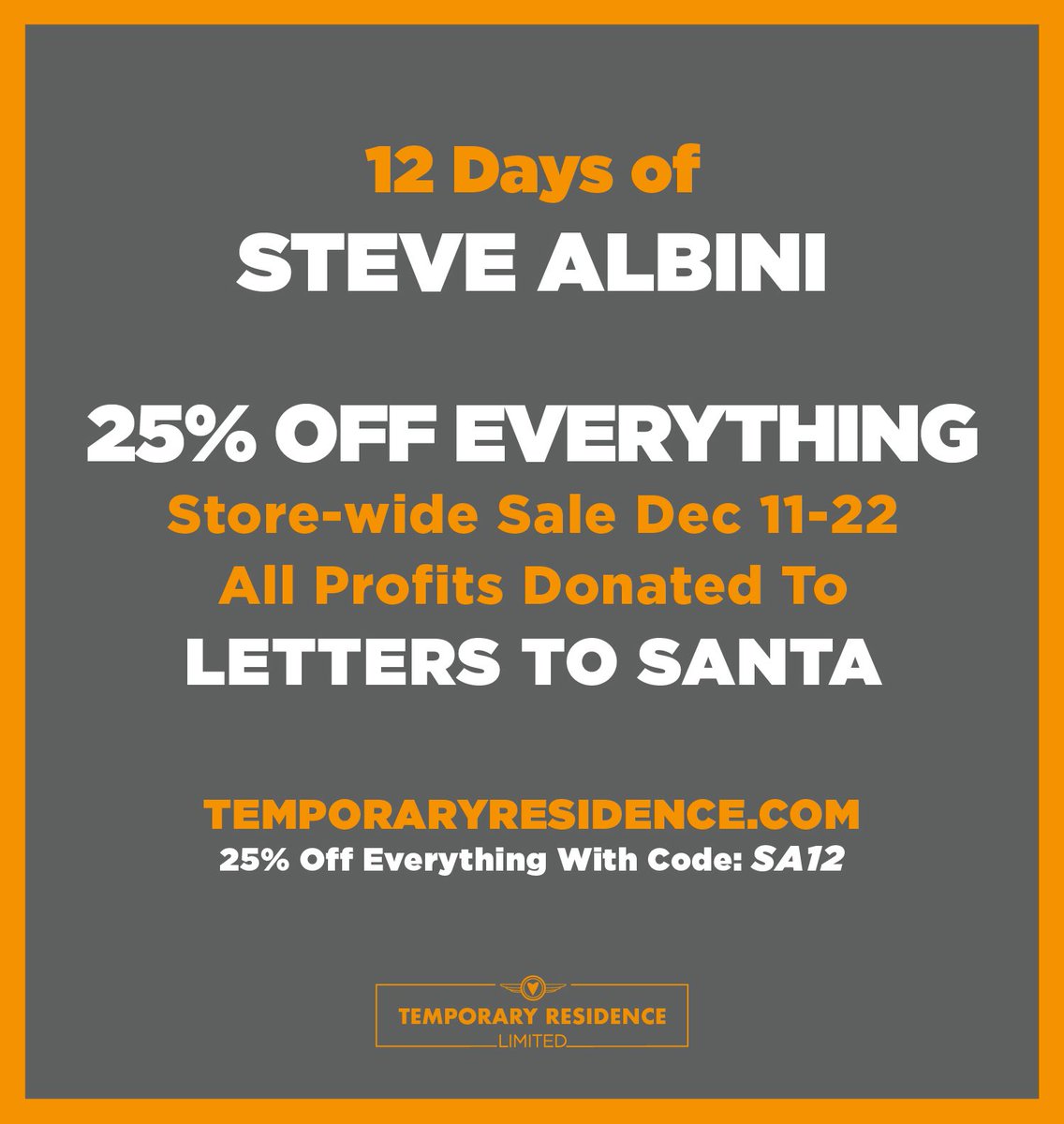 12 DAYS OF STEVE ALBINI
—
DAY 1
BITCH MAGNET – Ben Hur

In the credits on Ben Hur, we credited Steve as “Arden Geist,” and we did the same in a bunch of interviews, too. For years that name showed up online, sans any explanation. Eventually… (read more: instagram.com/p/DDc9xK0JRMV/…)