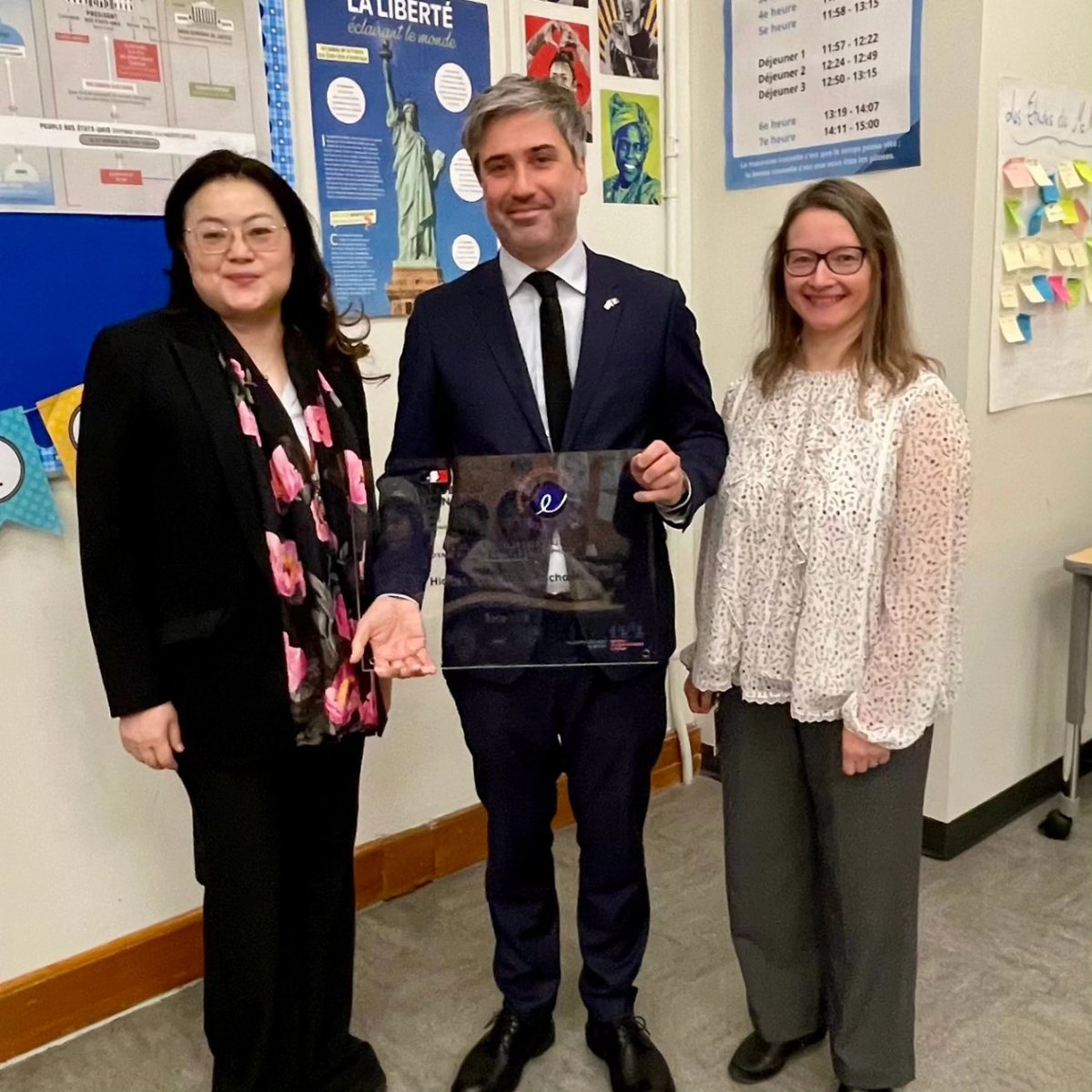 Megan Budke (@meganbudke) on Twitter photo Thank you <a href="/clemcalais/">Clément Calais</a> for presenting the LabelFrancEducation award to our middle school French Immersion program. The award recognizes the promotion of French language and culture. SO proud that ALL 3 <a href="/SPPS_News/">Saint Paul Public Schools</a> French Immersion schools have received the award! #langchat Thank you <a href="/clemcalais/">Clément Calais</a> for presenting the LabelFrancEducation award to our middle school French Immersion program. The award recognizes the promotion of French language and culture. SO proud that ALL 3 <a href="/SPPS_News/">Saint Paul Public Schools</a> French Immersion schools have received the award! #langchat