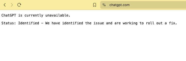 Solo yo lo veo? #ChatGPTdown #chatGPT