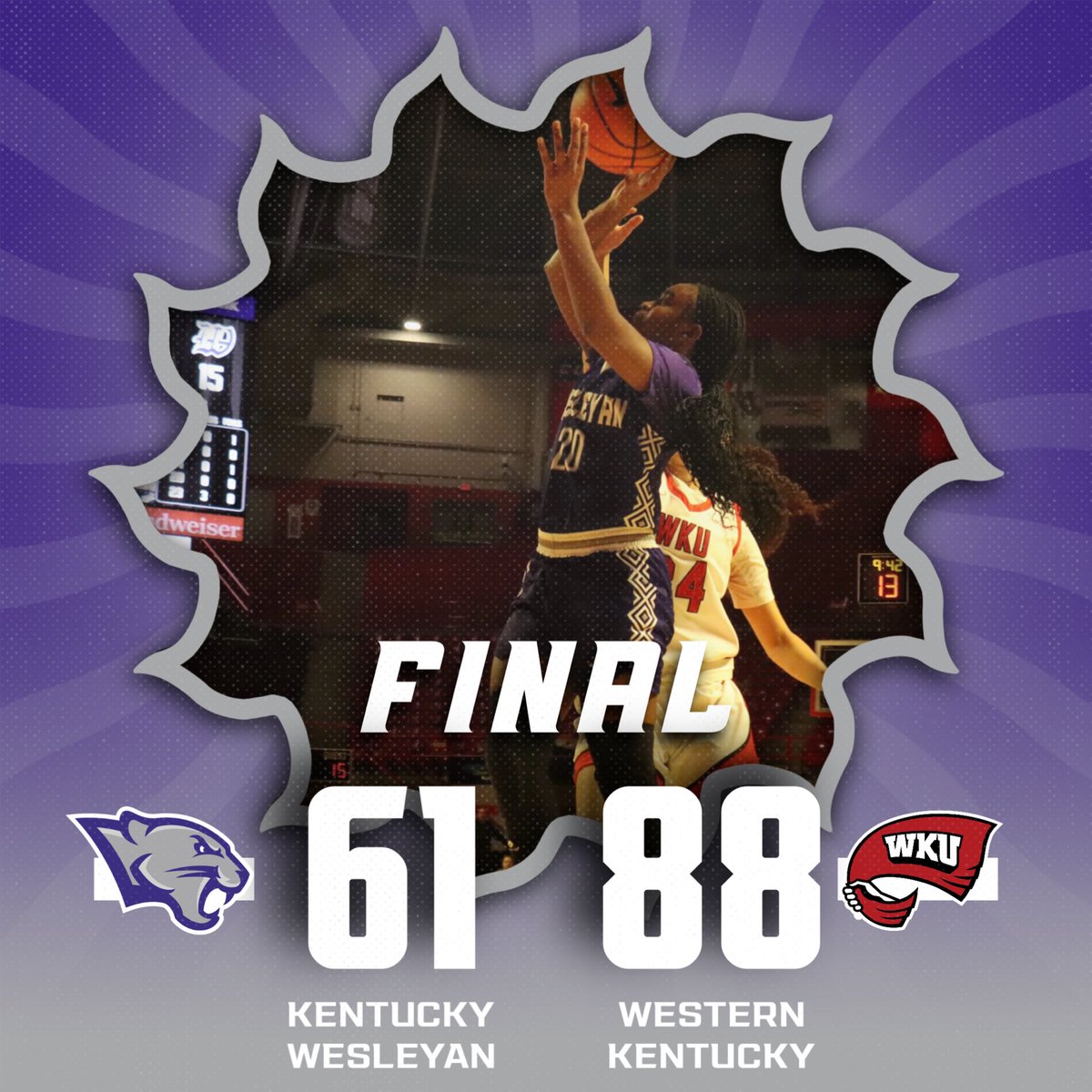Panthers never stopped battling but ultimately fell in their exhibition at Western Kentucky. 

Arielle Dabu leads the way with 14 points on 6-10 shooting. 

#Forward