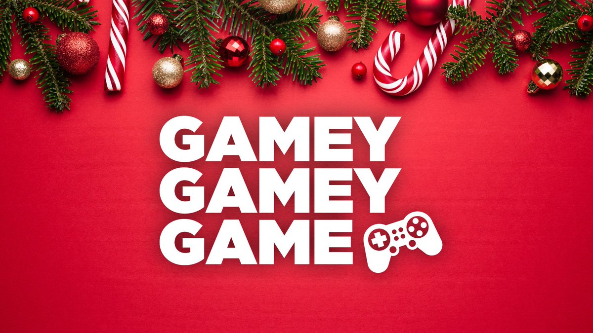 gameygameyshow's tweet photo. TONIGHT 8PM ON TWITCH! Tune in to our live special Christmas episode featuring guests Lena Moon and Ben Russell, plus there may be a sneaky visit from our boy Santa Claus... https://t.co/UhWa2zWGc8