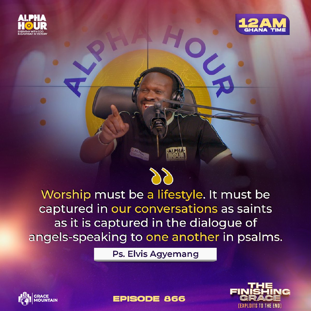 REAgyemang's tweet image. Excerpts from Alpha Hour Exhortation