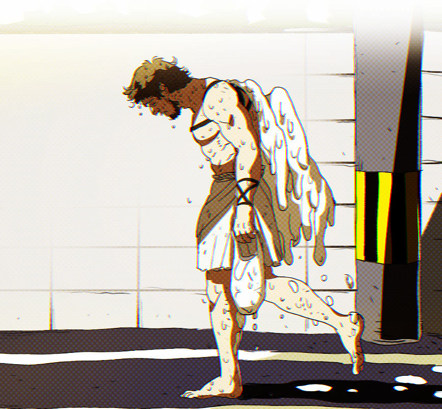 #今年も残りわずかなので今年一番伸びた絵を貼る 
現代日本が暑すぎてちょっと買い物行くだけで翼が溶けちゃうギリシャ神話のイカロス
まさかトータル15万近くいいねされるとはね………… 