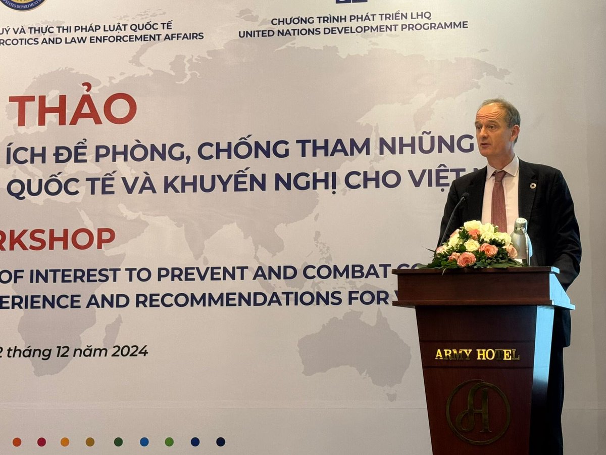 Today, in collaboration with #INL and #CCIA, we hosted a workshop on strengthening mechanisms to control conflicts of interest, advancing efforts to prevent and combat corruption in the public sector. #UNCAC