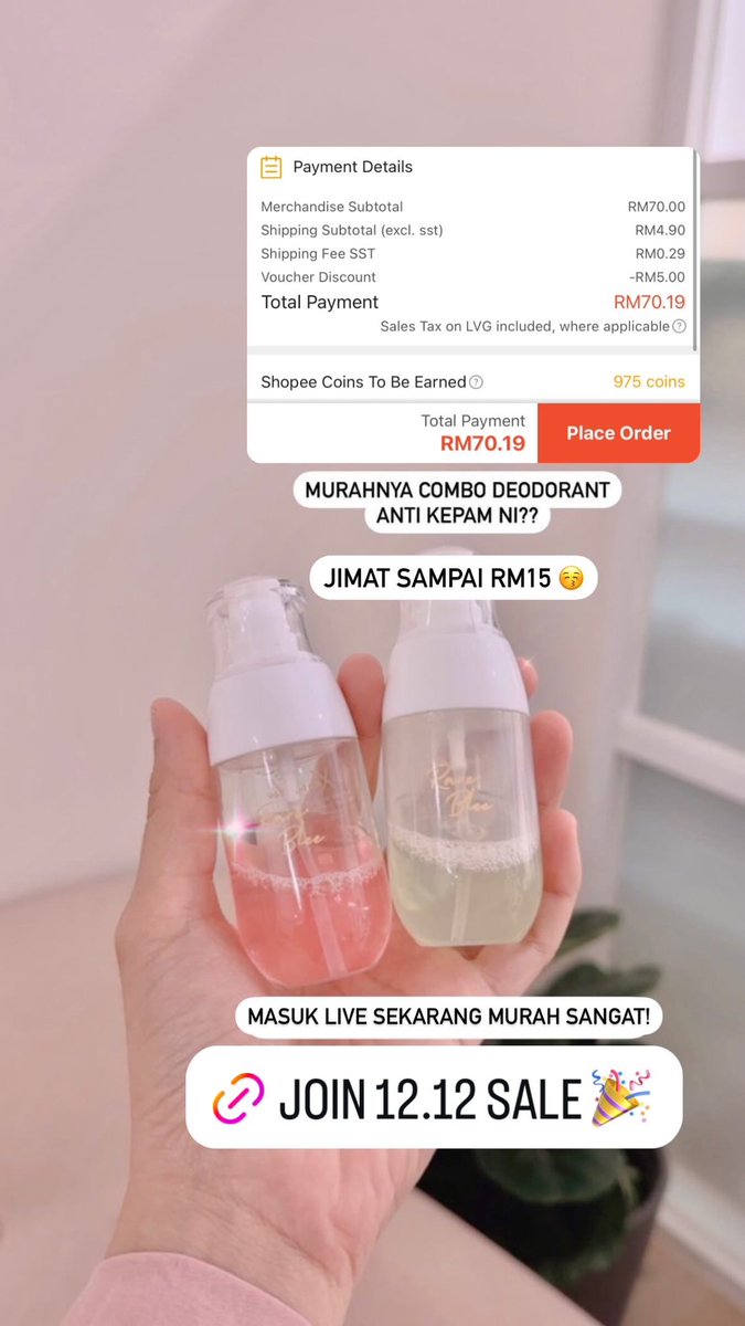 Ketiak wangi is calling 🥰✨ Beli combo ni dapat sampai Rm10 discount! 

my.shp.ee/go6jSqV