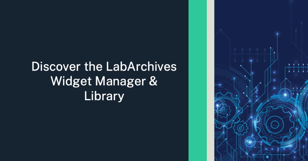 Streamline research workflows with LabArchives' NEW Widget Library—customizable tools to boost productivity and foster collaboration.

labarchives.com/blog/discover-…