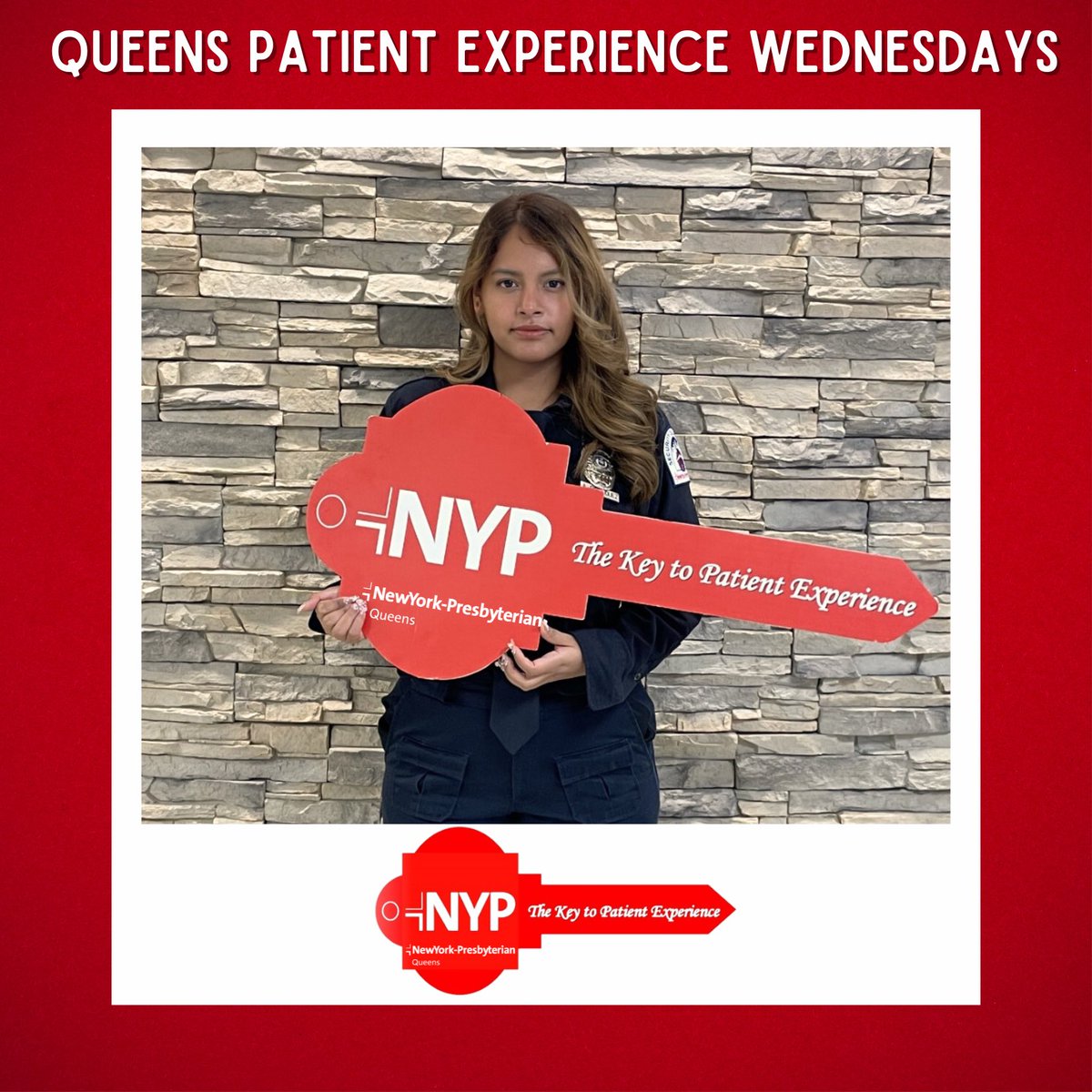 (1/5) With the holidays fast approaching, it is important to take some extra time to appreciate all the amazing folks at NYPQ. This week our #KeytoPX holder is the #Amazing Atziri! Atziri is a Security Officer here at <a href="/nyphospital/">NewYork-Presbyterian</a> Queens!