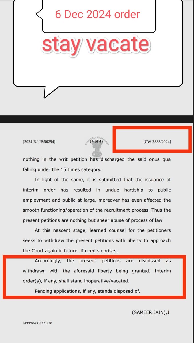JRA भर्ती का अंतिम परिणाम जारी नहीं किया जा रहा कोर्ट से आदेश जारी हो चुके हैं कोई न्यायिक बाधा नहीं है फिर भी परिणाम जारी नही हो रहा मित्तल जी हमारी आवाज बनो