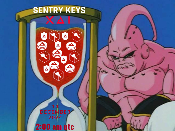 Waiting for the release of XAi's sentry keys, every second feels like an hour.#XaiGames