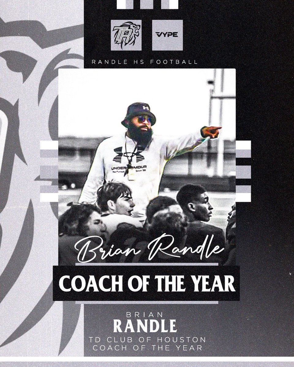 VYPE Houston (@vypehouston) on Twitter photo AWARD SZN 🏈
Randle HFBC Brian Randle is named the 2024 TD Club of Houston Coach of the Year
#txhsfb <a href="/BrianRandle40/">#nodayzoff</a> AWARD SZN 🏈
Randle HFBC Brian Randle is named the 2024 TD Club of Houston Coach of the Year
#txhsfb <a href="/BrianRandle40/">#nodayzoff</a>