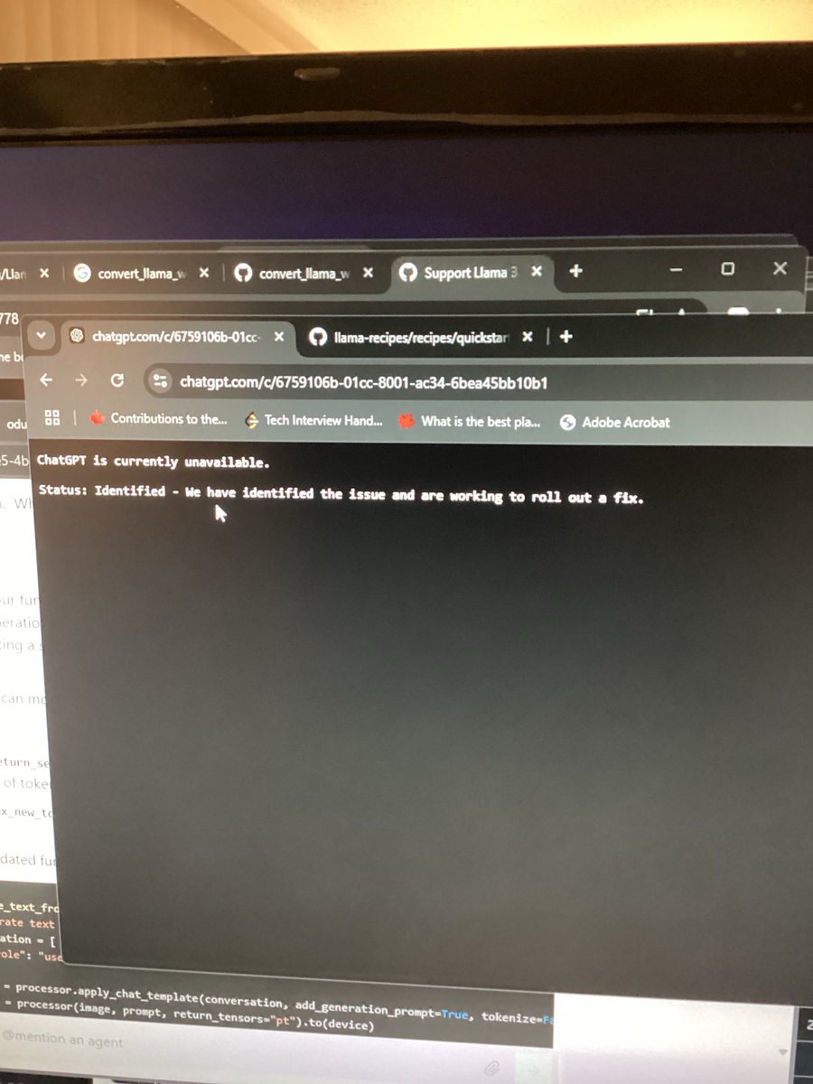 neiljdev's tweet image. GPT down.
