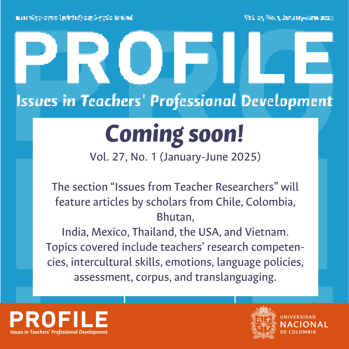 PROFILEJournal's tweet photo. A small preview of our upcoming issue. Stay tuned!

#eflteaching #profilejournal #englishjournal https://t.co/b5Df69t7SU