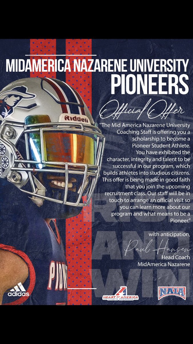 I am honored and blessed to announce I have received an offer from <a href="/MNUFootball_/">MNUFootball</a> @coachCordovaDC Thank you.