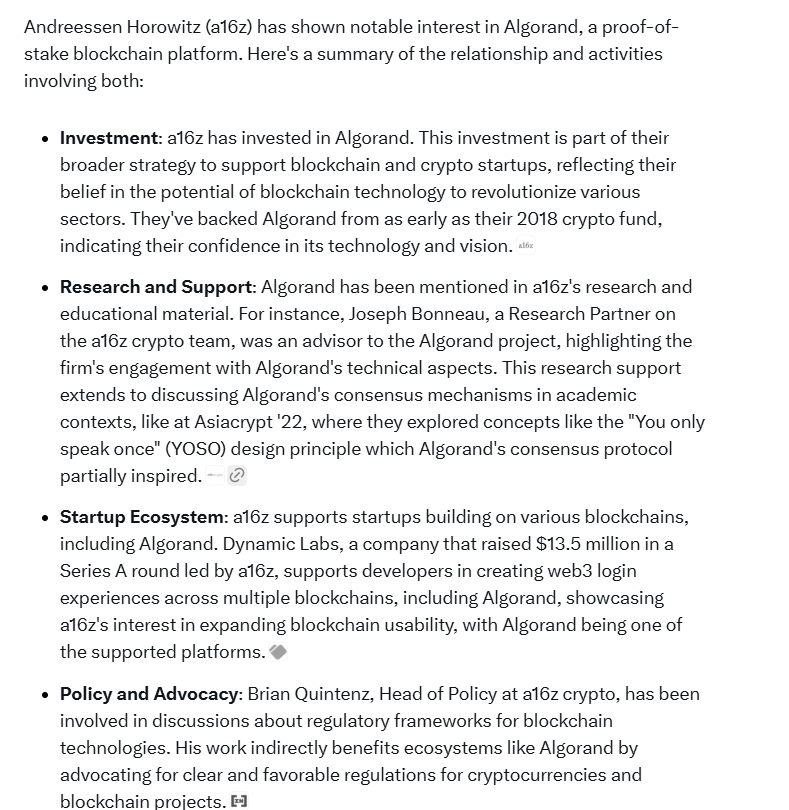 #ALGORAND Wow. This looks huge for Algorand. 

Bloomberg <a href="/business/">Bloomberg</a> is reporting that Brian Quintenz, who leads policy at <a href="/a16zcrypto/">a16z crypto</a> , has emerged as a top contender to lead the Commodity Futures Trading Commission under Trump.

* a16z has invested in #Algorand as early as 2018.