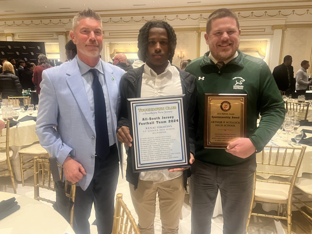 Schalick Cougars Football Official (@schalicko) on Twitter photo Congrats <a href="/KenaiSimmons/">Kenai Simmons</a> for being selected to the All South Jersey Team by the <a href="/TDClubofSJ/">Touchdown Club of Southern New Jersey</a> and the football program for receiving the sportsmanship award given out by the officials! Congrats <a href="/KenaiSimmons/">Kenai Simmons</a> for being selected to the All South Jersey Team by the <a href="/TDClubofSJ/">Touchdown Club of Southern New Jersey</a> and the football program for receiving the sportsmanship award given out by the officials!